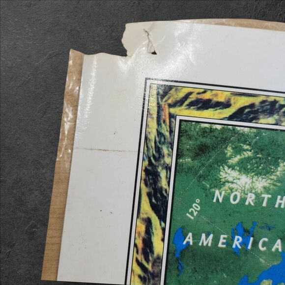 1998 National Geographic World Map 48x69 Large Vintage Classroom Wall Poster - Picture 9 of 16